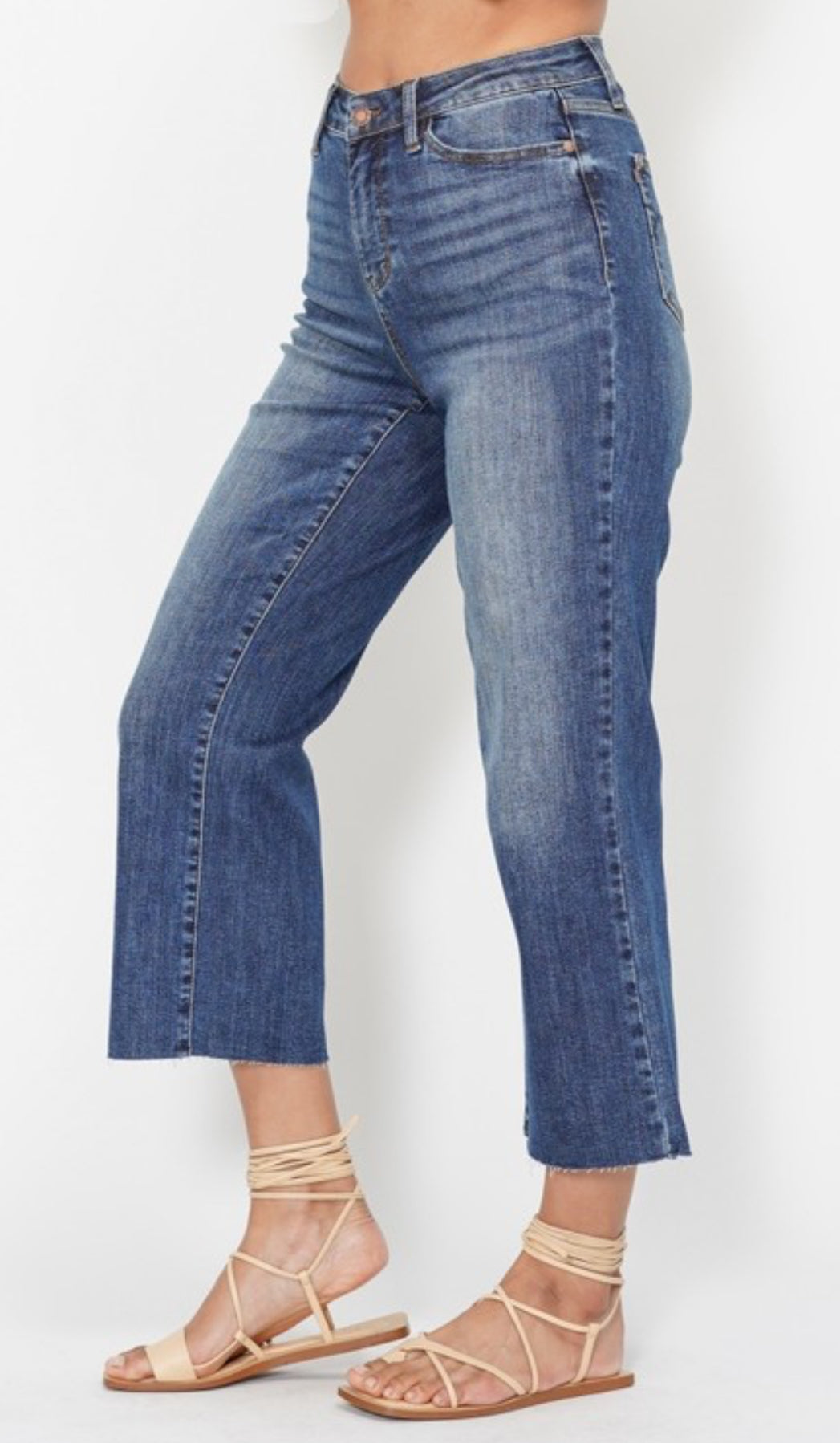 Judy Blue Crop Wide Jeans