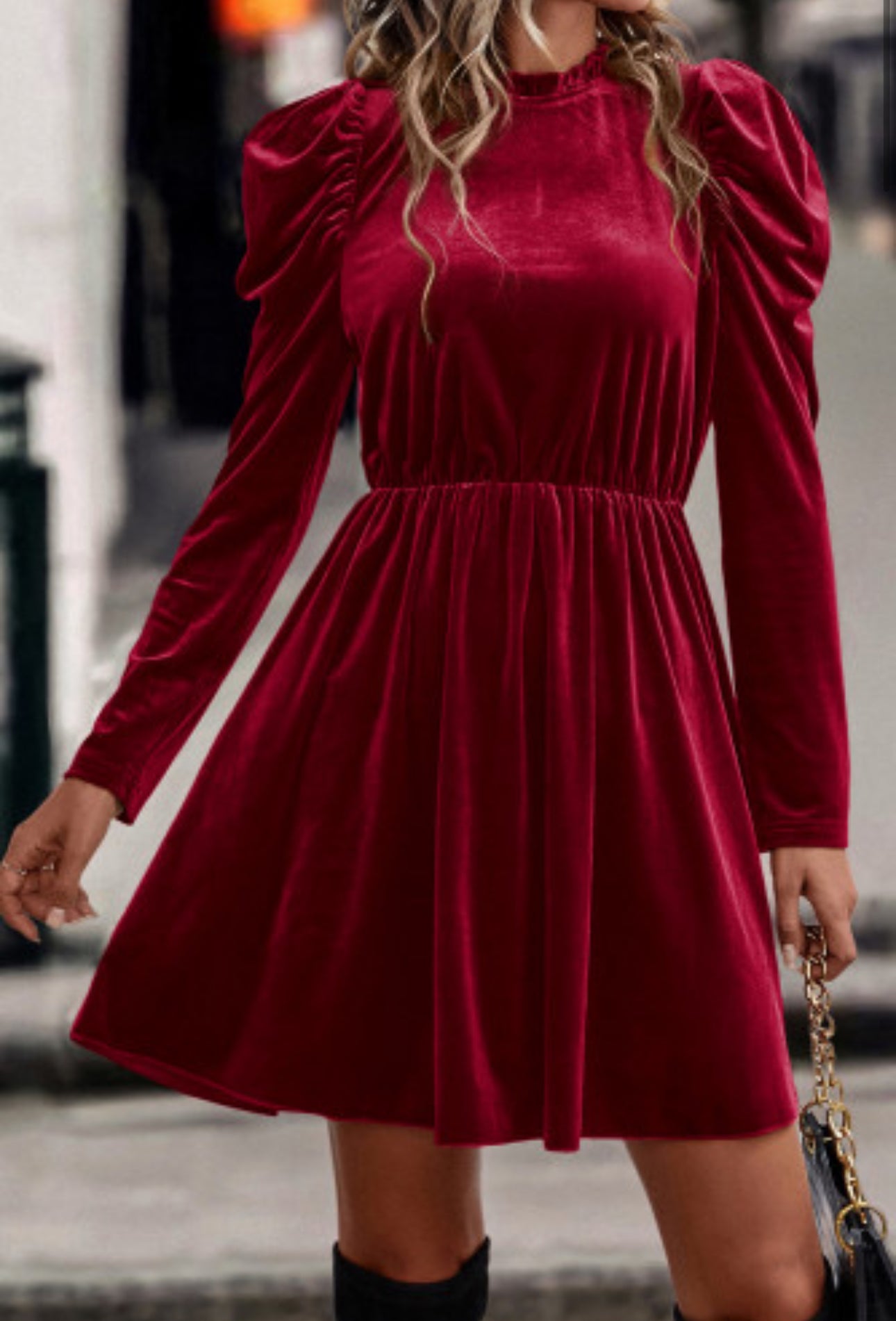 BEST OF DAYS VELVET DRESS