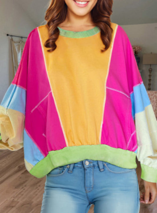 SWEET AFFECTION COLORFUL TOP