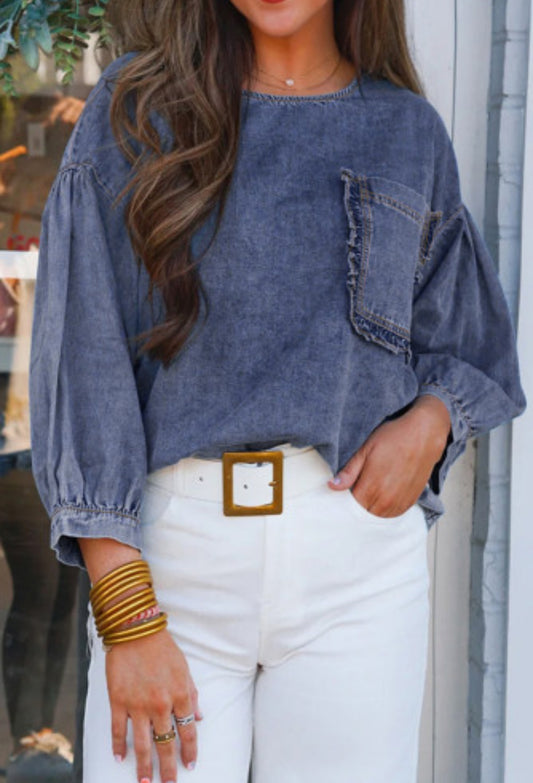 DENIM DAYS BLOUSE