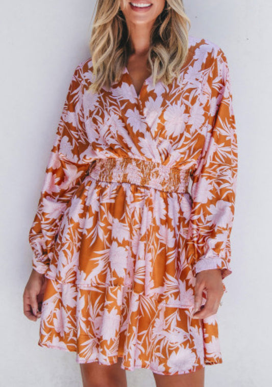 CHERISH THE TIME FLORAL DRESS