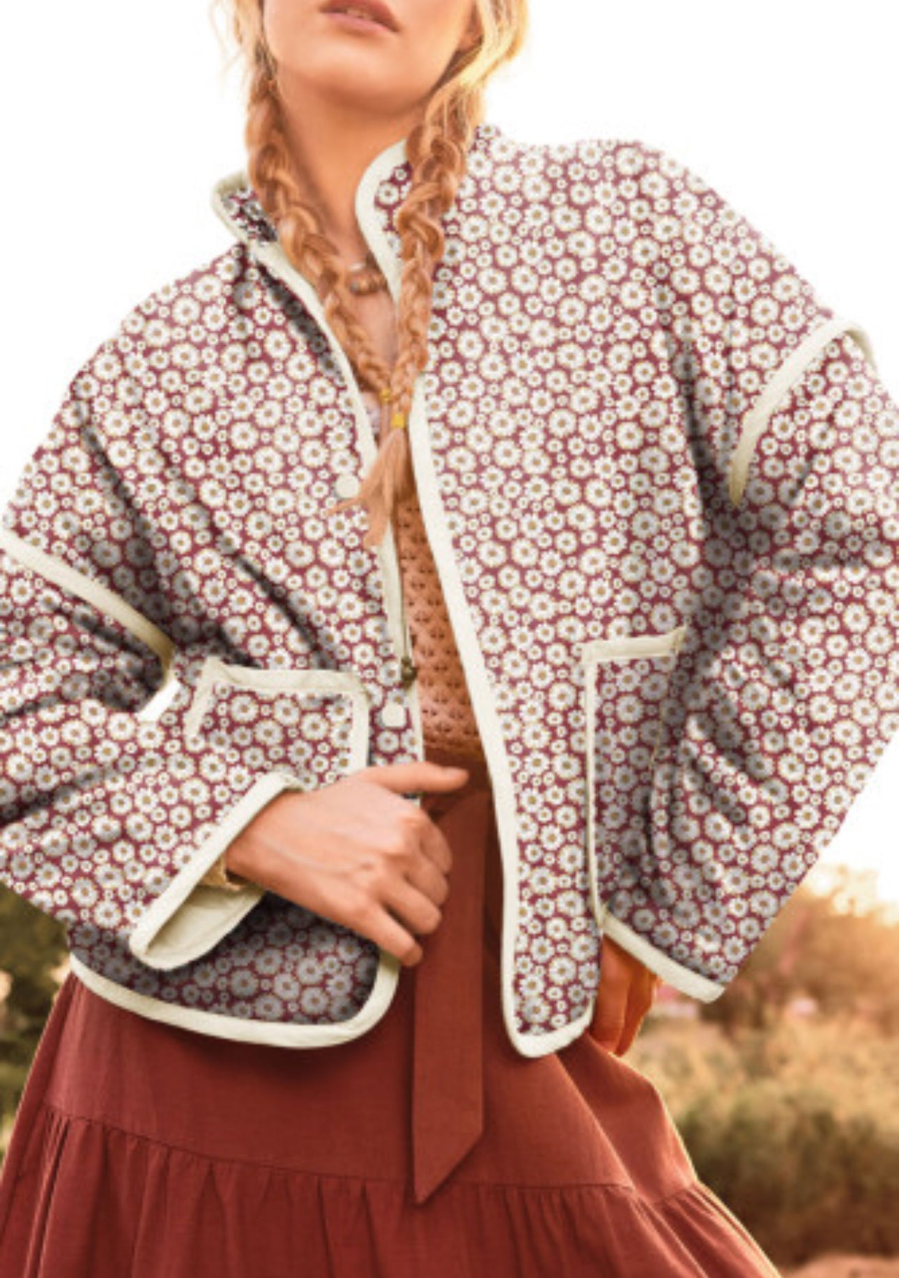 GOOD OLD DAYS FLORAL COAT