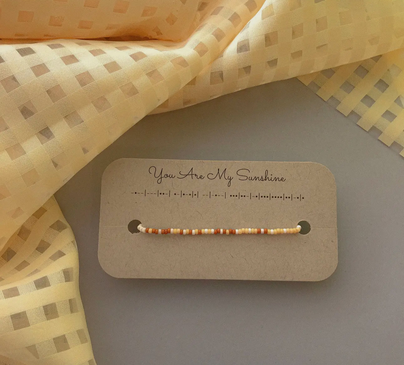 YOU ARE MY SUNSHINE MORSE CODE BRACELET