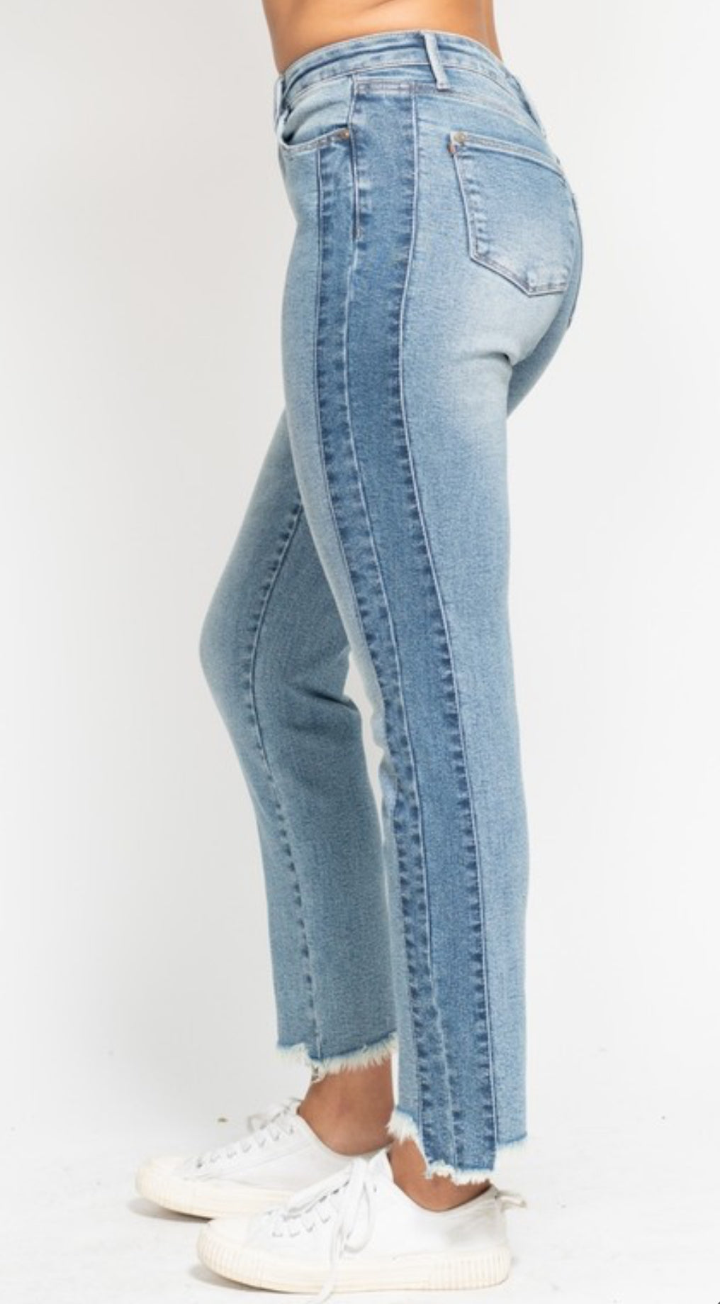 JUDY BLUE SIDE DENIM JEANS