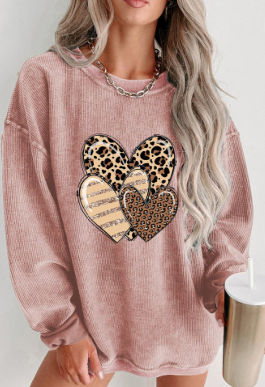 CROSS MY HEART SWEATSHIRT